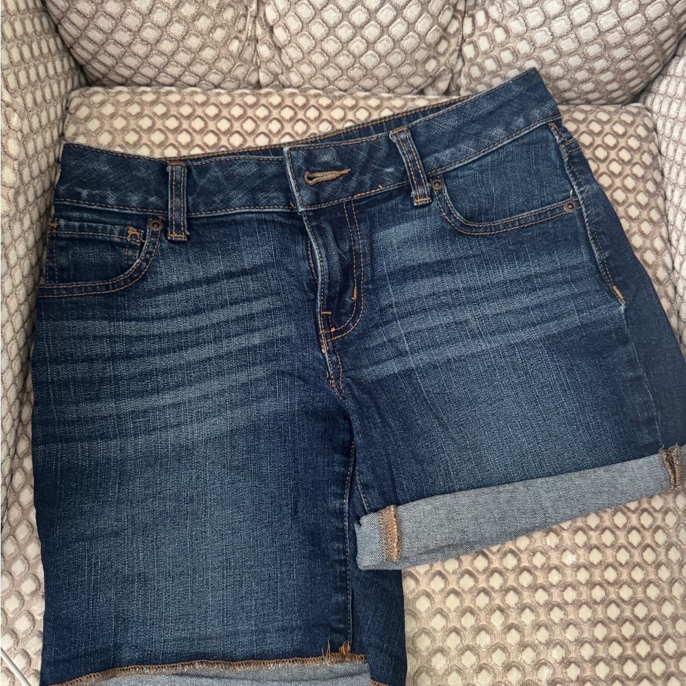Maurices Dark Blue Jean Shorts